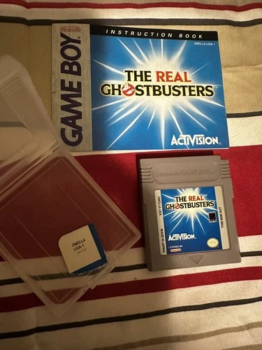 The Real Ghostbusters Nintendo Game Boy - Authentic with Manual - Tested