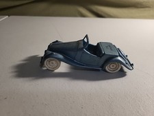Vintage Plastic Blue and White MG England Car Made In USA