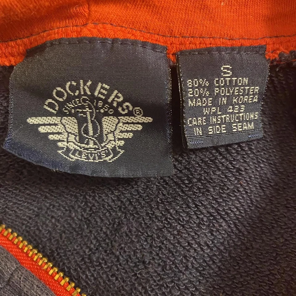 Мужская толстовка с капюшоном Dockers Colorblock винтажный размер маленький - Изображение 3 из 4