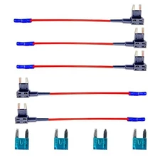 5 PCS Car Plug-in Power Adapter, Lossless Pure Copper Wire Mini Additional 