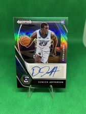 2021-22 Prizm Draft Picks Green Refractor Damien Jefferson RC Creighton #DP-DJE