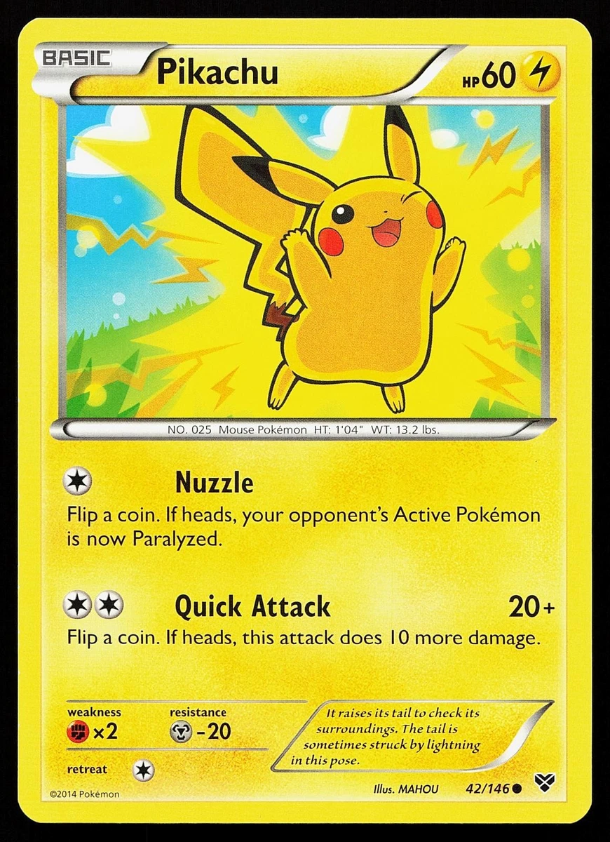 Pikachu 基本カード HP50 Pikachu HP 50 6/10 PBG-1P7-H6N | eBay