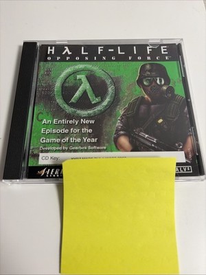 Half-Life Opposing Force PC CD-ROM Windows Game 1999 w/ CD Key