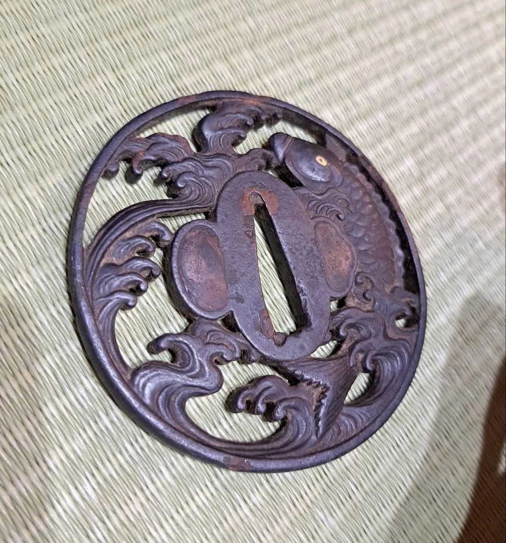 Iron 主1850-1899 年日本刀镡| eBay