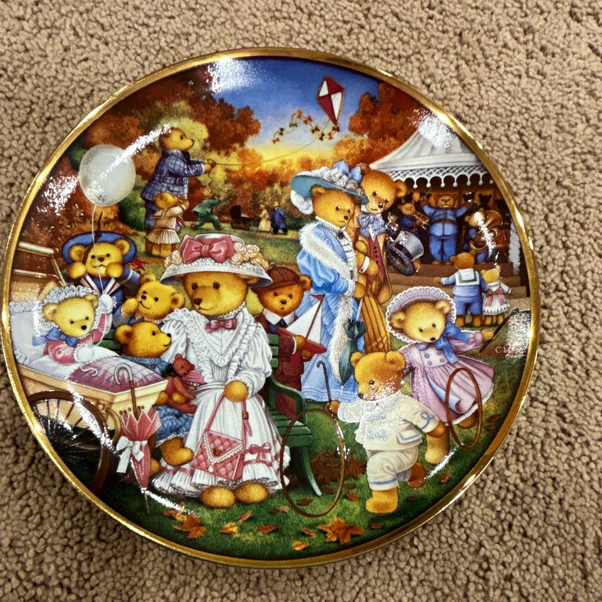Franklin Mint Teddy Bear Plate for sale | eBay