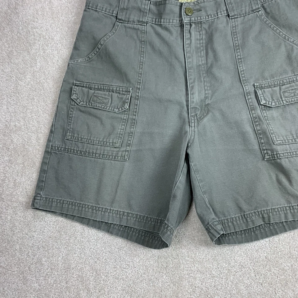 Shorts de carga Cabelas 7 bolsos caminhante masculino tamanho 36 caminhada casual ao ar livre - Imagem 2 de 4