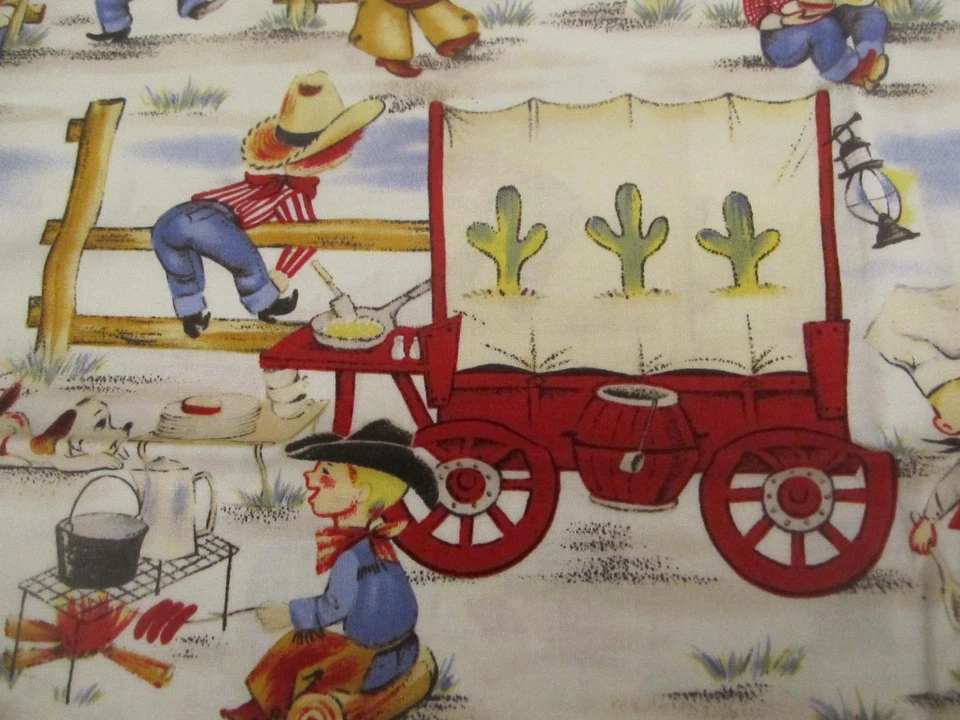 Michael Miller Cotton Fabric Lil Cowpokes Children Western C-248 1 yd x 44 - Image 2 of 4
