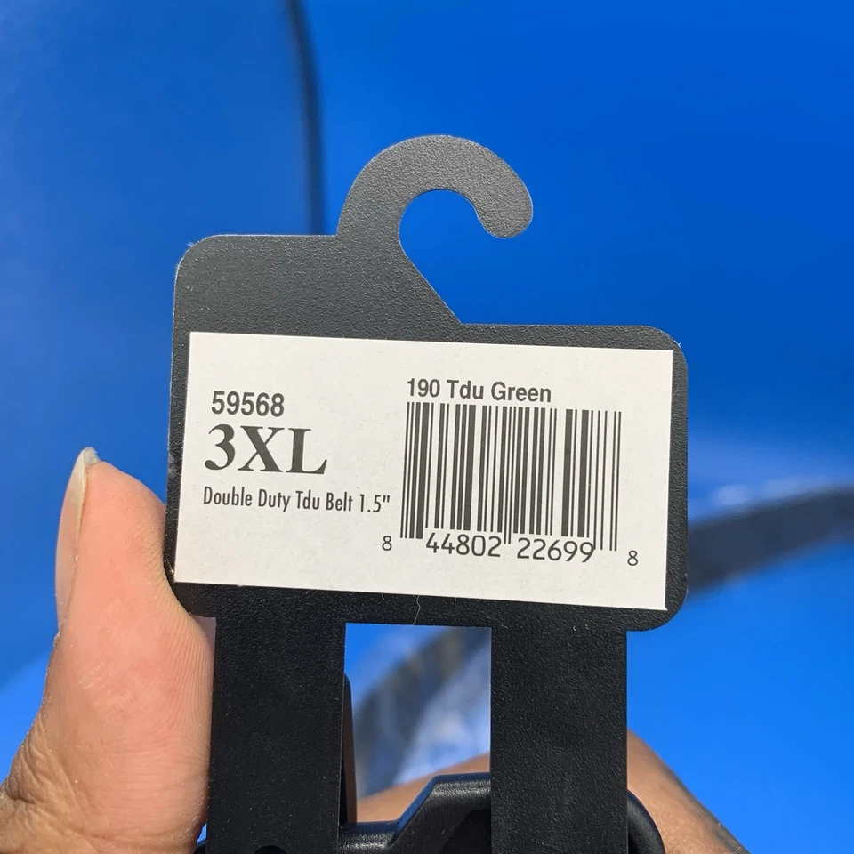 Ремень тактический мужской 5,11 размер 3XL двойная обязанность TDU двусторонний зеленый нейлон - Изображение 3 из 4