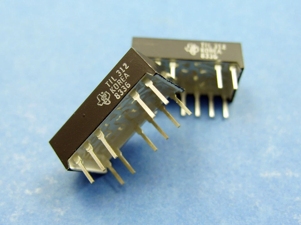 TIL312 [1pcs] 0.3" 7-Segment LED Display, RED, Common Anode, Texas Instruments - Image 4 of 4