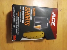 Ace 3M Youth Compression Shorts with Protective Cup for Sports Football Baseball