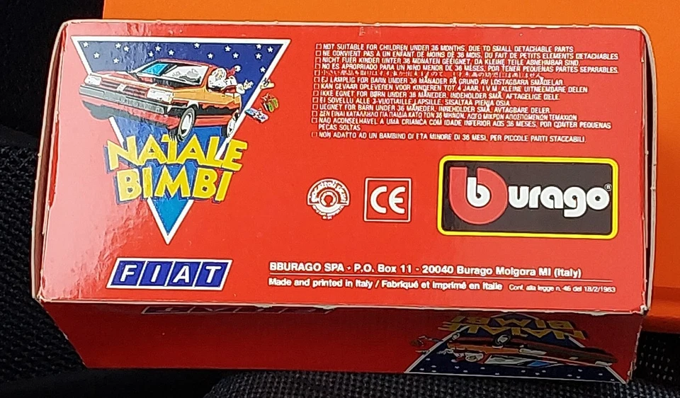Fiat Tipo Burago Promo Natale Bimbi scala 1/43 Natale '87 promozionale dealer MB - Immagine 3 di 4