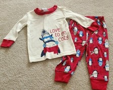 NWT Gymboree Christmas Pajamas Size 6-12 Months Penguins