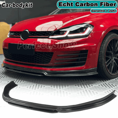 Carbon Frontansatz Frontlippe Frontspoiler für VW Golf 7 R R-Line 5G 2014-2017