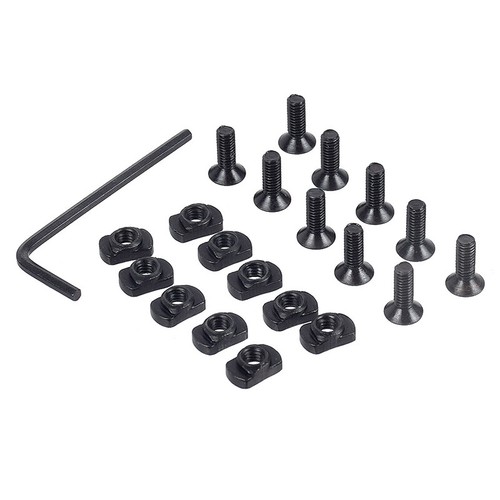 10Pcs M-LOK Screw Nut Rails T-Nut Screw Replacement Set For MLOK Handguard Rail - Picture 11 of 13