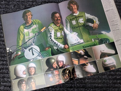 KAWASAKI 1974 MOTORCYCLE ACCESSORIES BROCHURE / CATALOG ORIGINAL