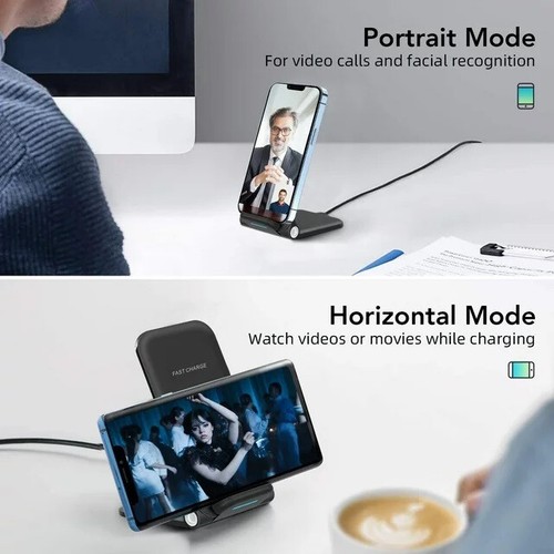 30W Fast Wireless Charger Charging Stand For Apple iPhone & Samsung - Picture 3 of 11