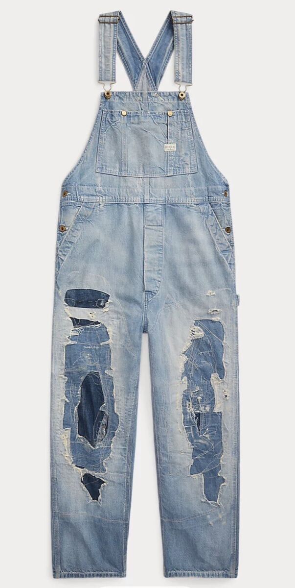 NWT MEN DOUBLE RL RRL RALPH LAUREN REPAIRED INDIGO DENIM NWT MEN DOUBLE RL RRL RALPH LAUREN REPAIRED INDIGO DENIM
