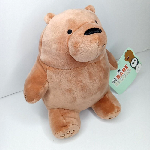 Cartoon Network We Bare Bears Plüsch-Grizzlybär Stofftier-Spielzeug Fabrik braun 7 Zoll Neu - Bild 6 von 12