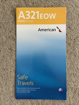 Air Safety Card American Airlines A321 EOW