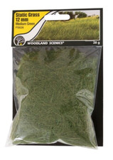 Woodland Scenics FS626 Static Grass 12mm Medium Green NEW The Field System