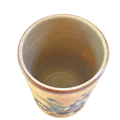 Netzi Mexico Flowers Butterfly Stoneware Pottery Cup Mug Tonala