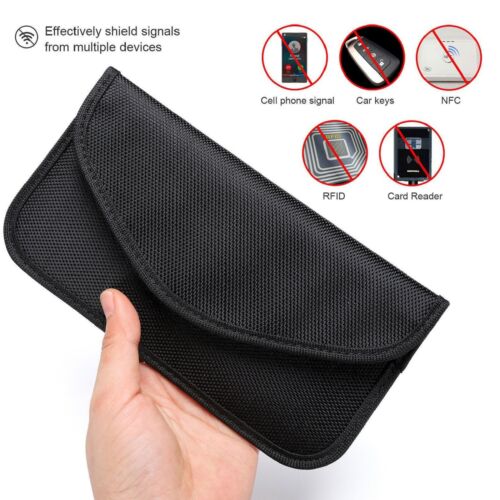 Faraday Bag RFID Signal Blocking Shielding Pouch Cell Phone Wallet Blocker - Picture 1 of 8