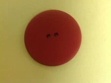 10 NEW 1 1/2 INCH ATOM RED DULL/MATTE FINISH BUTTONS