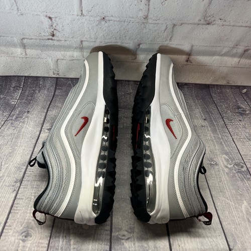 Nike Air Max 97 Golf Cleats Shoes ‘Silver bullet' Men’s Size 13 CI7538-001 NEW - Picture 6 of 12