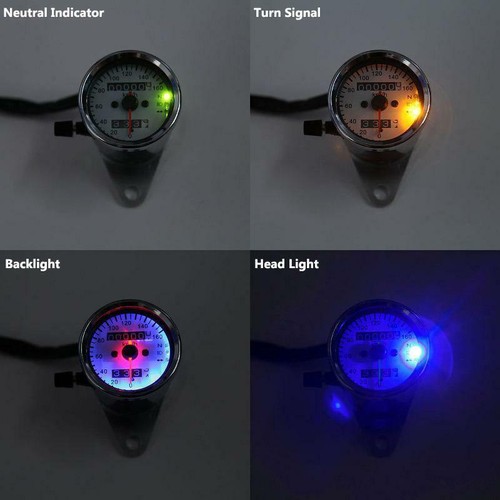 Velociómetro doble retroiluminado para motores Suzuki GS 450 500 550 650 750 850 1000 1100 - Imagen 10 de 12