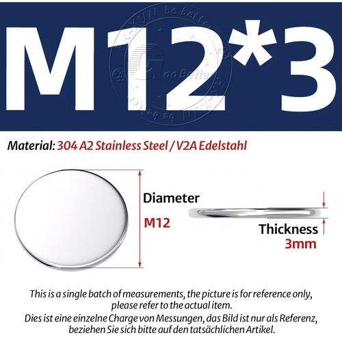 1mm - 5mm Thick A2 STAINLESS STEEL Blank DISCS Ø 6mm - 80mm Metal Flat Circle - Picture 51 of 230