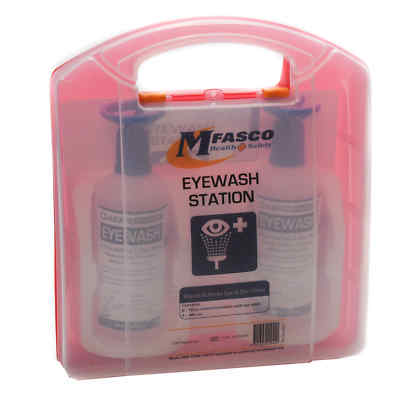 Eye Wash Station Packed in Plastic Kit 16 Oz Double MFA