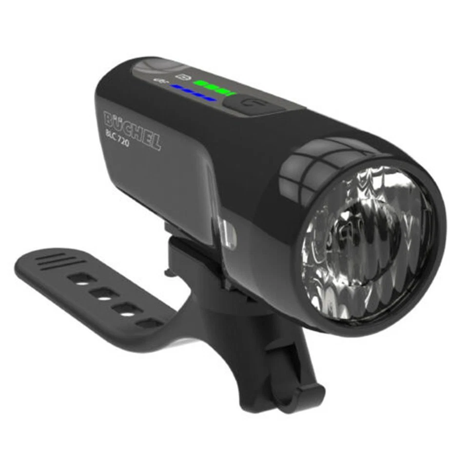 Fahrrad Beleuchtungsset Büchel BLC 720 StVZO Akku Scheinwerfer 70 Lux Rücklicht - Bild 2 von 3