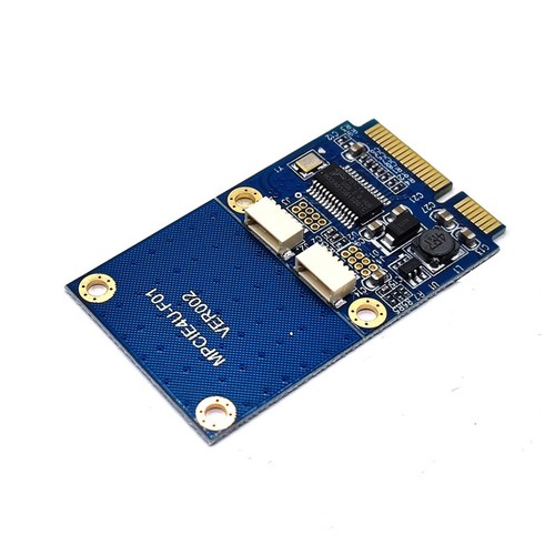 Mini PCI-E to USB Adapter mPCIe to 5 Pin 2 Ports Dual USB2.0 Converter Card D - Afbeelding 5 van 13