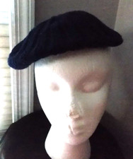 Vintage 90s Betmar New York-Paris Hat Beret Navy Blue