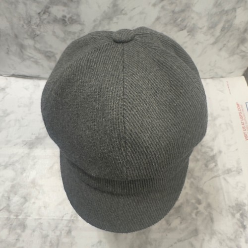 Milani Newsboy Cabbie Hat Womens One Size Gray Wool Blend Dome Chic - 第 5/7 張圖片