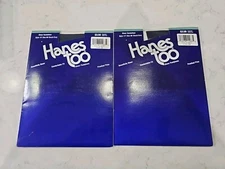 Lot Of 2 Hanes Too Pantyhose #117 Size AB Control Sheer Sandalfoot Classic Navy