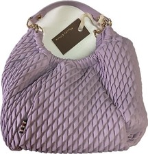 Borsa manila grace Hobo lilla tenue morbida da spalla o mano nido d'ape da € 190