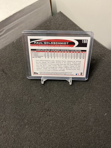 Paul Goldschmidt 2012 Topps Opening Day card 188 Arizona Diamondbacks - Picture 2 of 2