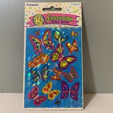 Vintage Sandylion Prismatic Butterfly Stickers