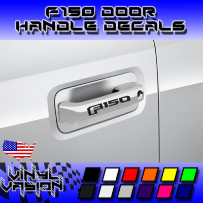 4x Door Handle Decal Sticker for F-150 Ford XL XLT Lariat King Ranch Raptor 