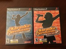PS2 Karaoke Game Bundle, Karaoke Revolution 1 & 2 CIB, VG