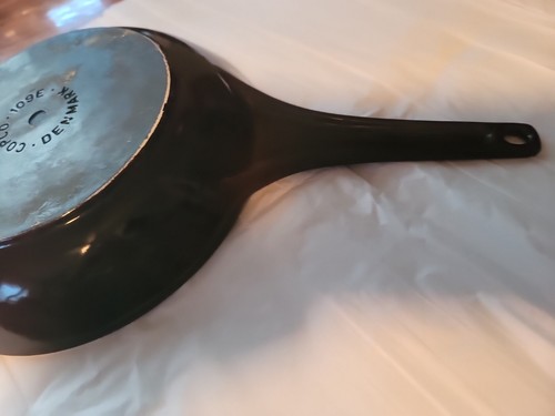 Vintage Copco Enameled Cast Iron 109E Skillet Pan 8.5” Brown Made In Denmark - Picture 11 of 14