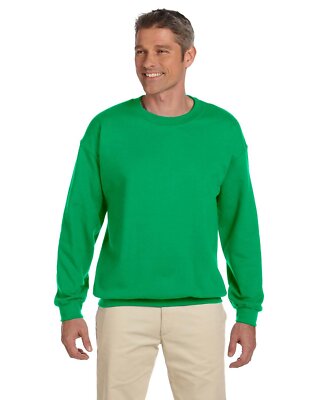 Gildan G180 Adult Cotton/Polyester Crew Neck Heavy Blend Fleece Knit Sweatshirt
