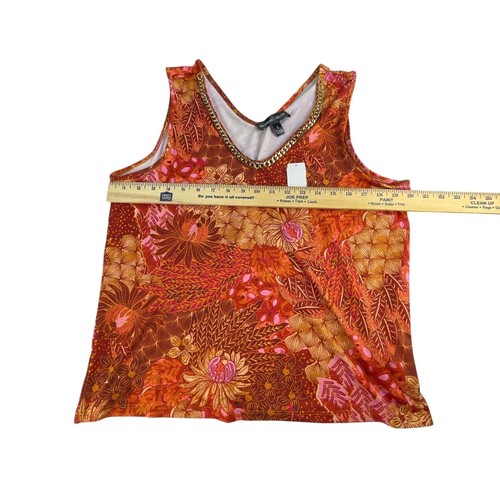 Thomas & Olivia Top Womens Embellished Tank L Multicolor Womens Sleeveless Flora - Bild 5 von 5