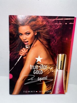 True Star Gold Eau de Toilette by Tommy Hilfiger, Beyoncé Carded Sample 2005