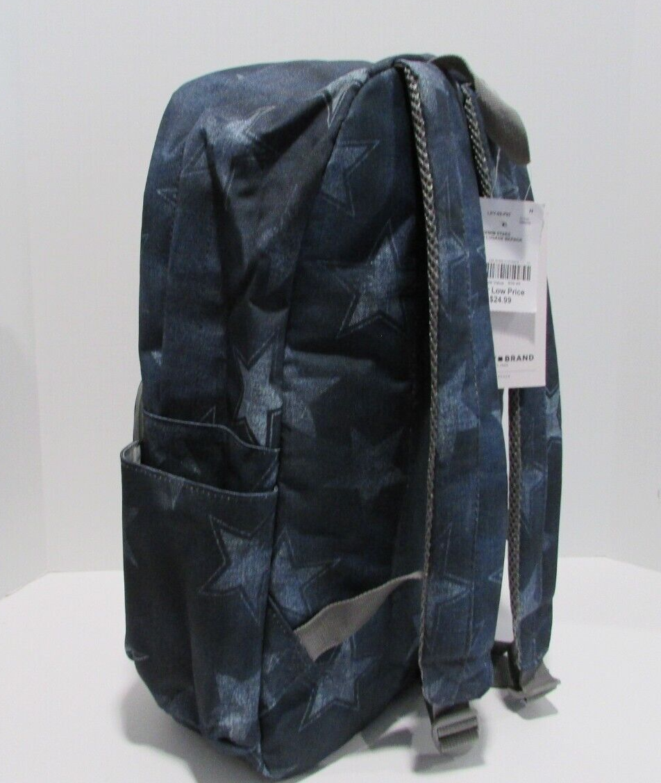 LUCKY BRAND Denim Stars Backpack NWT Lucky Brand Denim Stars Backpack Laptop School Travel 18  main image 4