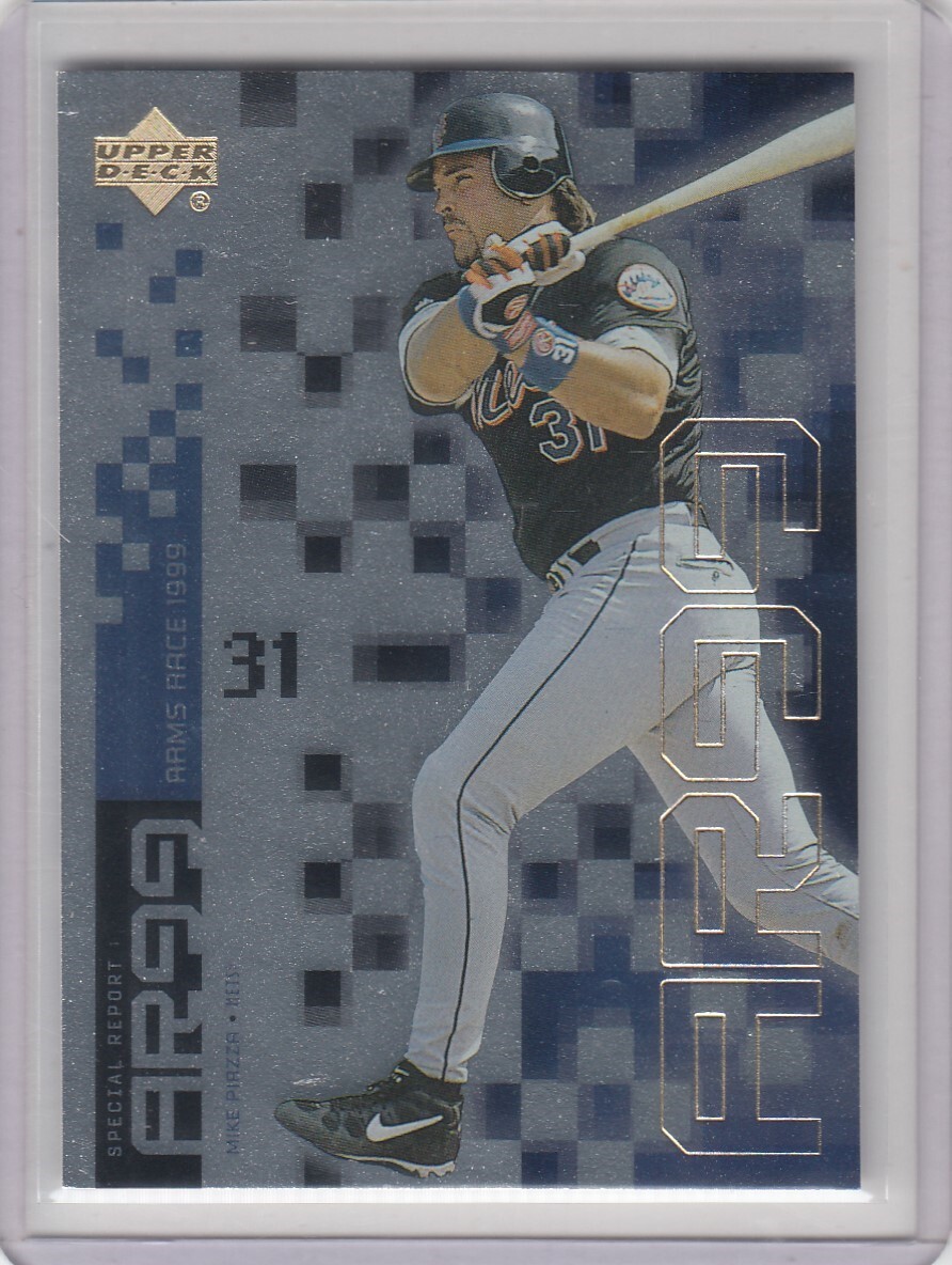 1999 Mike Piazza UD Upper Deck Arms Race Foil GOLD PARALLEL /10 - #525 Mets
