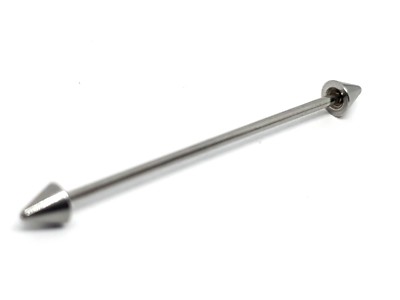 Cono Piercing All'orecchio In Acciaio Chirurgico Bilanciere - Foto 5