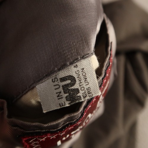 Giacca vintage Hopsack M marrone grigio gesso righe poliestere lana blazer marmorizzato 40R - Foto 7 di 15