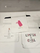 Sephora Small Cinch Gift Bags White Pouch Makeup Summerl Set Of 3